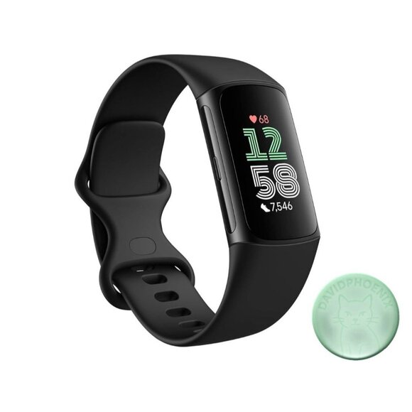 Fitbit Charge 6 Activity and Fitness Tracker Heart Rate Monitor, Black - Picture 1 of 8